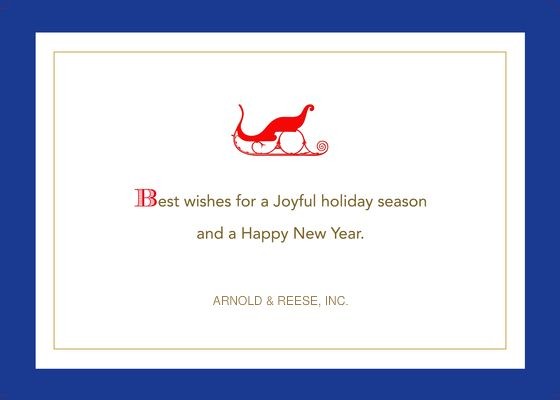 Red Sleigh Corporate Holiday ECard Designed By Maura Reed On Pingg Ecards