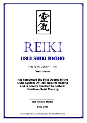 Reiki Level 1 Certificate Template Printable Birthday Certificates