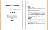 Renting Contract Sample Template For Tenancy Agreement Microsoft Rental