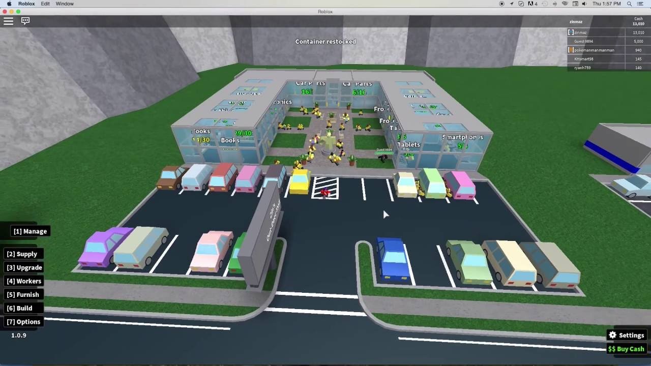 Roblox Retail Tycoon Build Ideas Mini Outdoor Mall YouTube