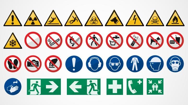 Safety Signs For PowerPoint ShapeChef Sign Templates