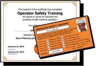 Safety Training Plus LLC Aerial Lift Operator Certification Card