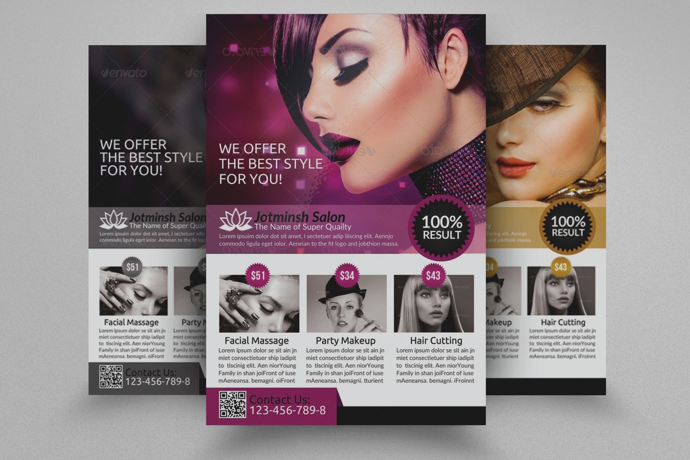 Salon Flyer Templates Free Demire Agdiffusion Com Hair Brochure
