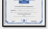 Sample Baptism Certificate 20 Documents In PDF WORD PSD Template Download