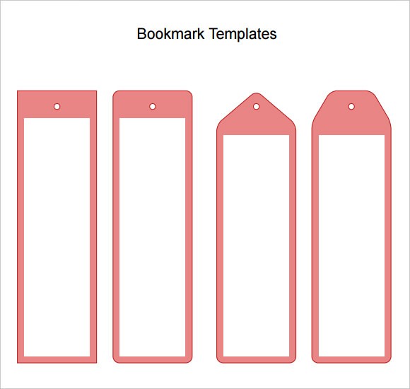 Sample Blank Bookmark 6 Documents In PDF Word Bookmarks Templates