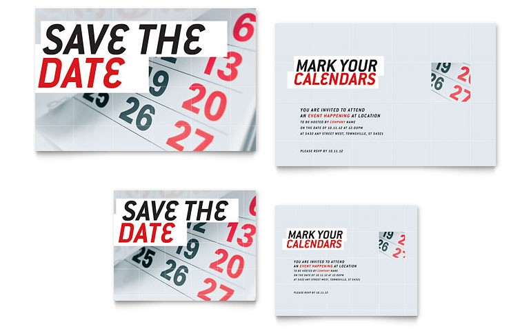 Sample Save The Date Flyer Zrom Tk Powerpoint Template