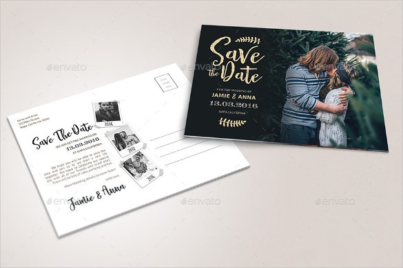 Save The Date Postcard Template 25 Free PSD Vector EPS AI Psd