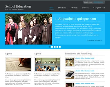 School Education Website Template Free Templates OS Html