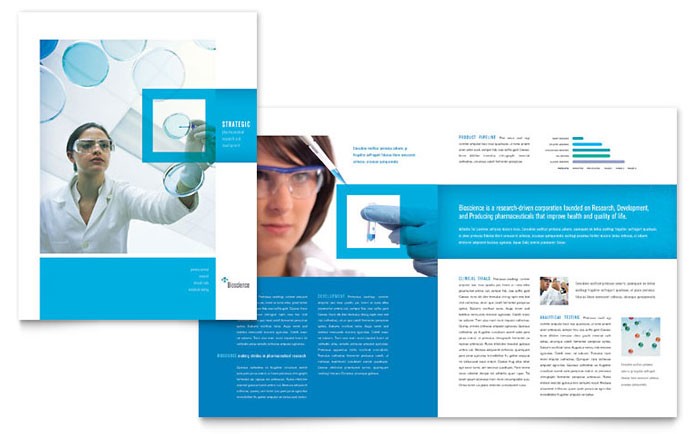 Science Chemistry Brochure Template Design