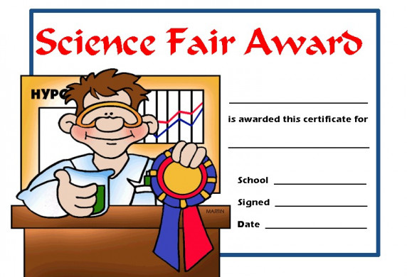 Science Fair Award Clipart Certificates Free