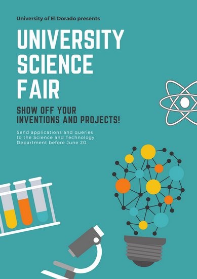 Science Fair Brochure Template Customize 148 Poster Canva