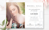 Senior Model Call Template Digital Photography Marketing Board Rep Cards Templates For Photographers