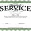 Service Certificate Format In Word Customer Award Templates Long Template Sample