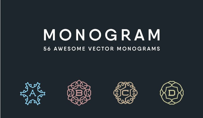 Set Of 56 Awesome Monogram Vectors Free Download Responsive Joomla Vector
