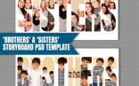 Sibling Storyboard Brothers Template Sisters Photoshop Etsy Collage Psd