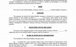 Single Member Llc Articles Of Organization Template New Elegant Free Operating Agreement