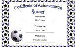 Soccer Certificate Template Word Templates