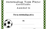 Soccer Certificate Templates Blank K5 Worksheets Sports