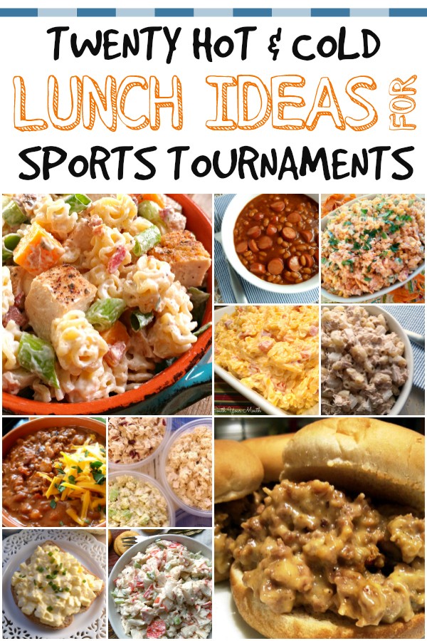South Your Mouth 20 Hot Cold Lunch Ideas For Sports Tournaments Softball Tournament