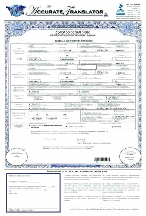 Spanish Birth Certificate Translation Example How Do You Get A New Translate Marriage From To English