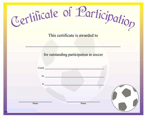 Sports Certificate Templates Free Printable Template Vector Soccer Certificates