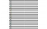 Spreadsheet Templates 20 Free Excel PDF Documents Download Blank Printable