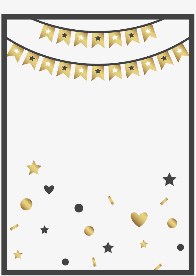 Stars Bunting Birthday Posters Clipart Vector Png Free Download
