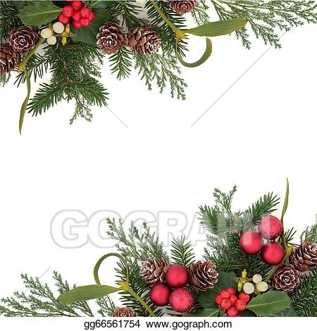 Stock Image Decorative Christmas Border Photo Gg66561754 Ivy