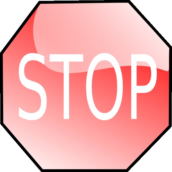 Stop Sign Clip Art Free Vector 4Vector