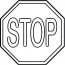 Stop Sign Printable Coloring Page Template Free