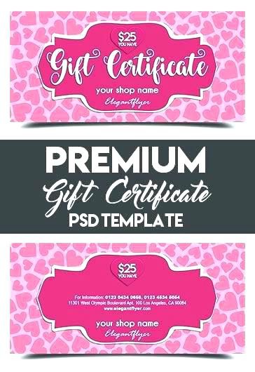 Store Gift Certificate Template Shopping Spree Free Clothing F