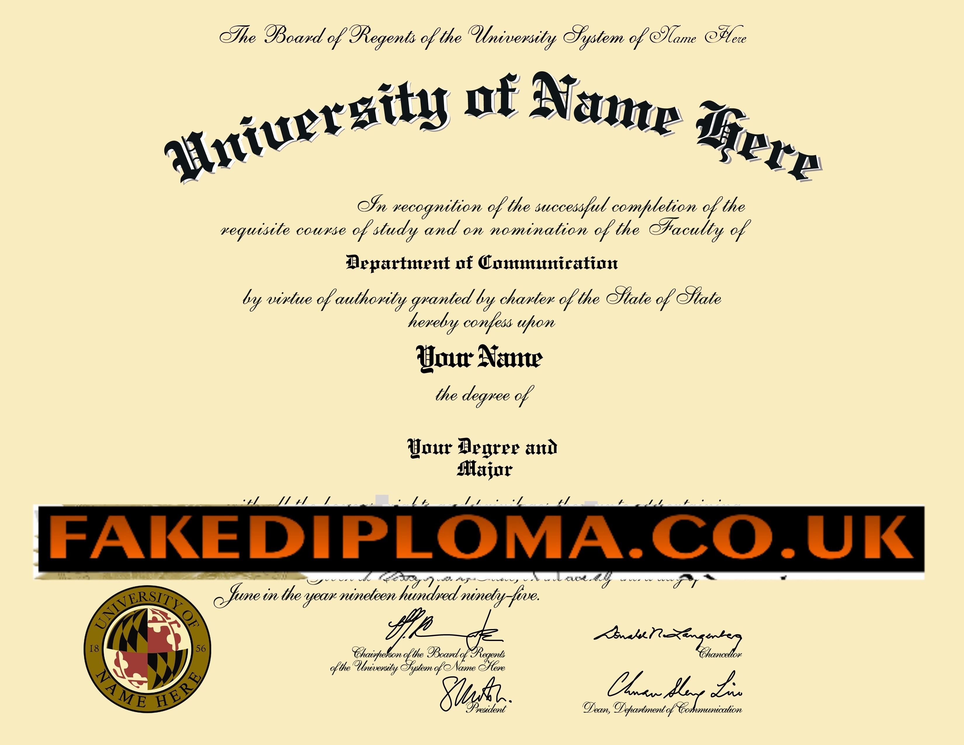SUPERIOR FAKE DIPLOMA DEGREES Novelty Certificates