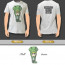 T Shirt Front And Back Creative Design Vector Set Free In Mockup Download