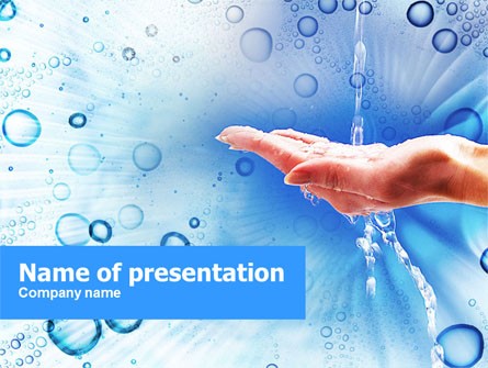 Tap Water PowerPoint Template Backgrounds 01194 PoweredTemplate Com