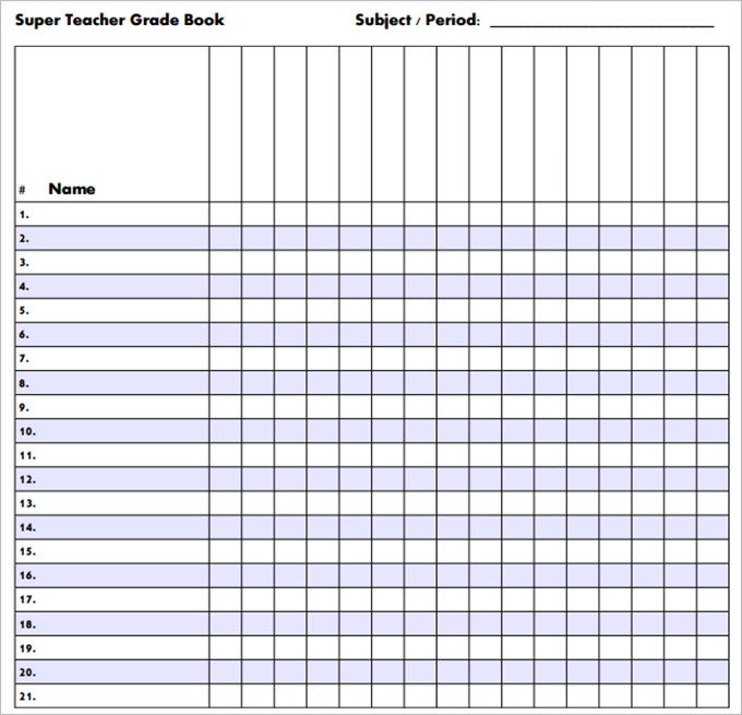Teachers Grade Book Printable Zrom Tk Free Gradebook Sheets For