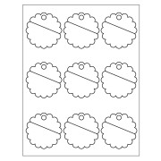 Template For Avery 80503 Scallop Tags 2 1 Com Scalloped Tag