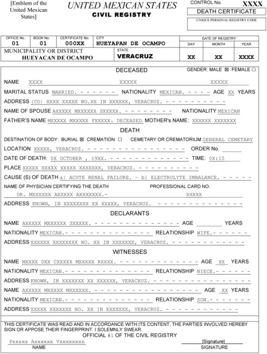 Templating As A Strategy For Translating Offici Meta Rudit Death Certificate Translation Template