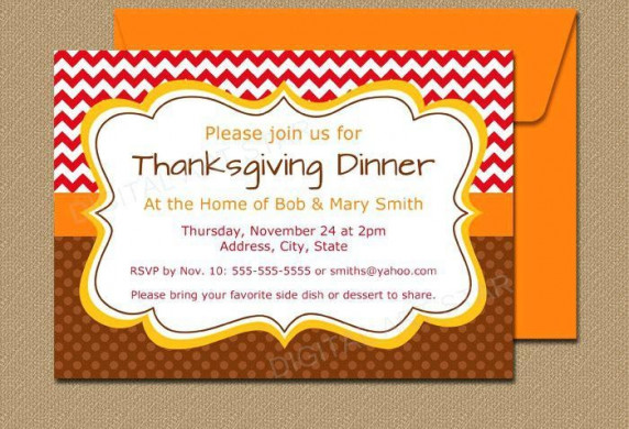 Thanksgiving Invitation Templates Free Word Onvacationsite Co