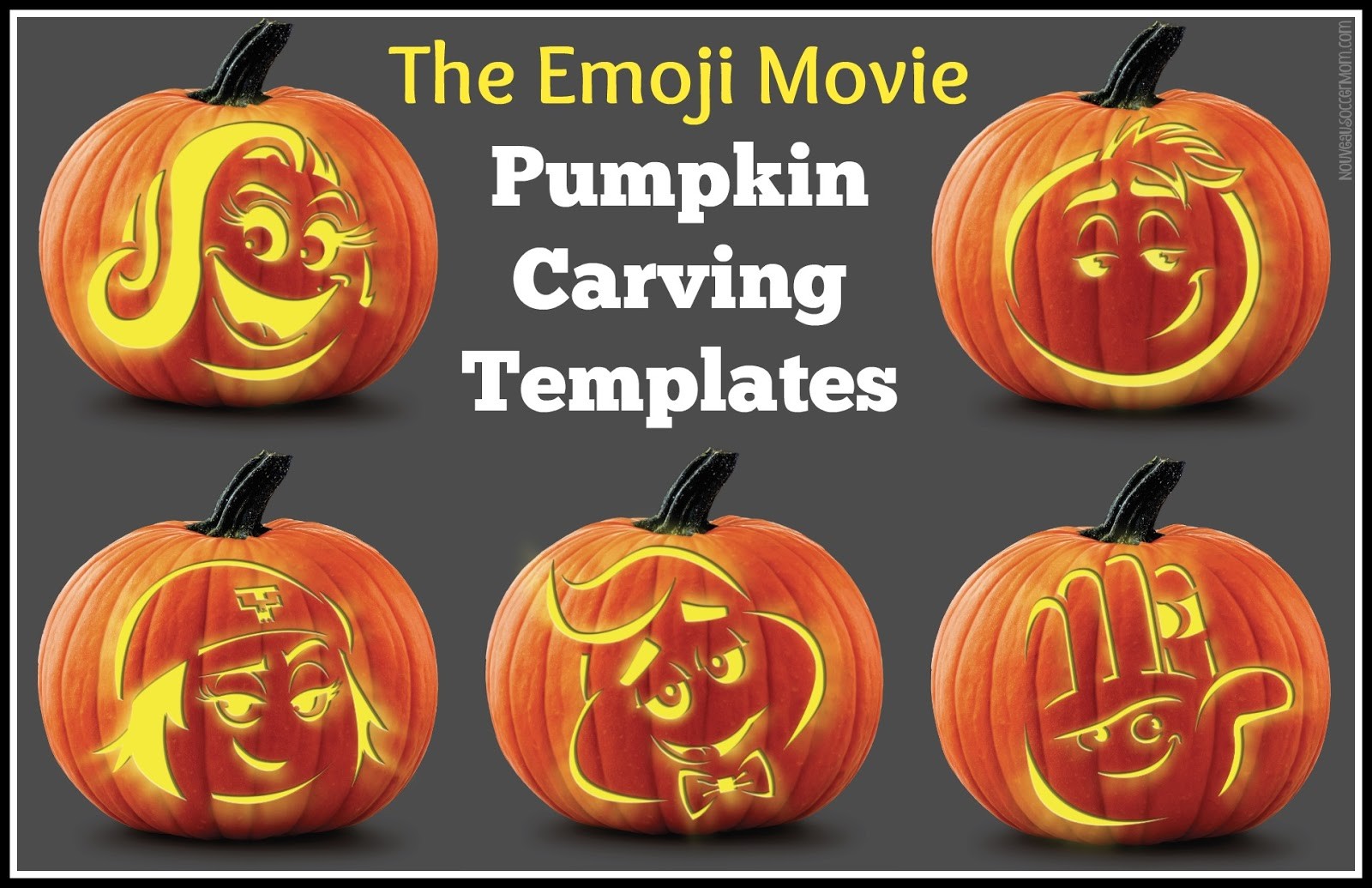 The Diary Of A Nouveau Soccer Mom Emoji Movie Pumpkin Carving
