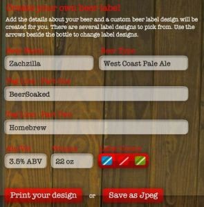 The Easiest Online Beer Label Maker Soaked