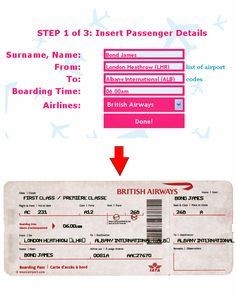 Ticket O Matic Is The Best Fake Airline Generator Ideas For Free