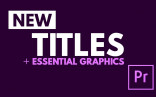 Titles And Essential Graphics Tutorial In Adobe Premiere Pro CC 2017 Title Styles