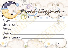 TO THE MOON And BACK REBORN BABY AUCTION TEMPLATE W Reborn Birth Certificate Template Free