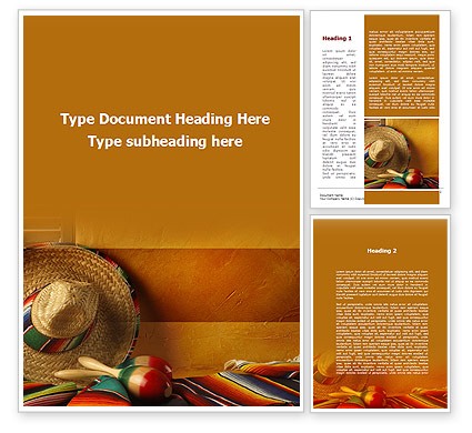 Tour To Mexico Word Template 09608 PoweredTemplate Com Brochure