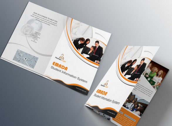 Tri Fold Brochure Design Templates Psd Free Download 3 A4