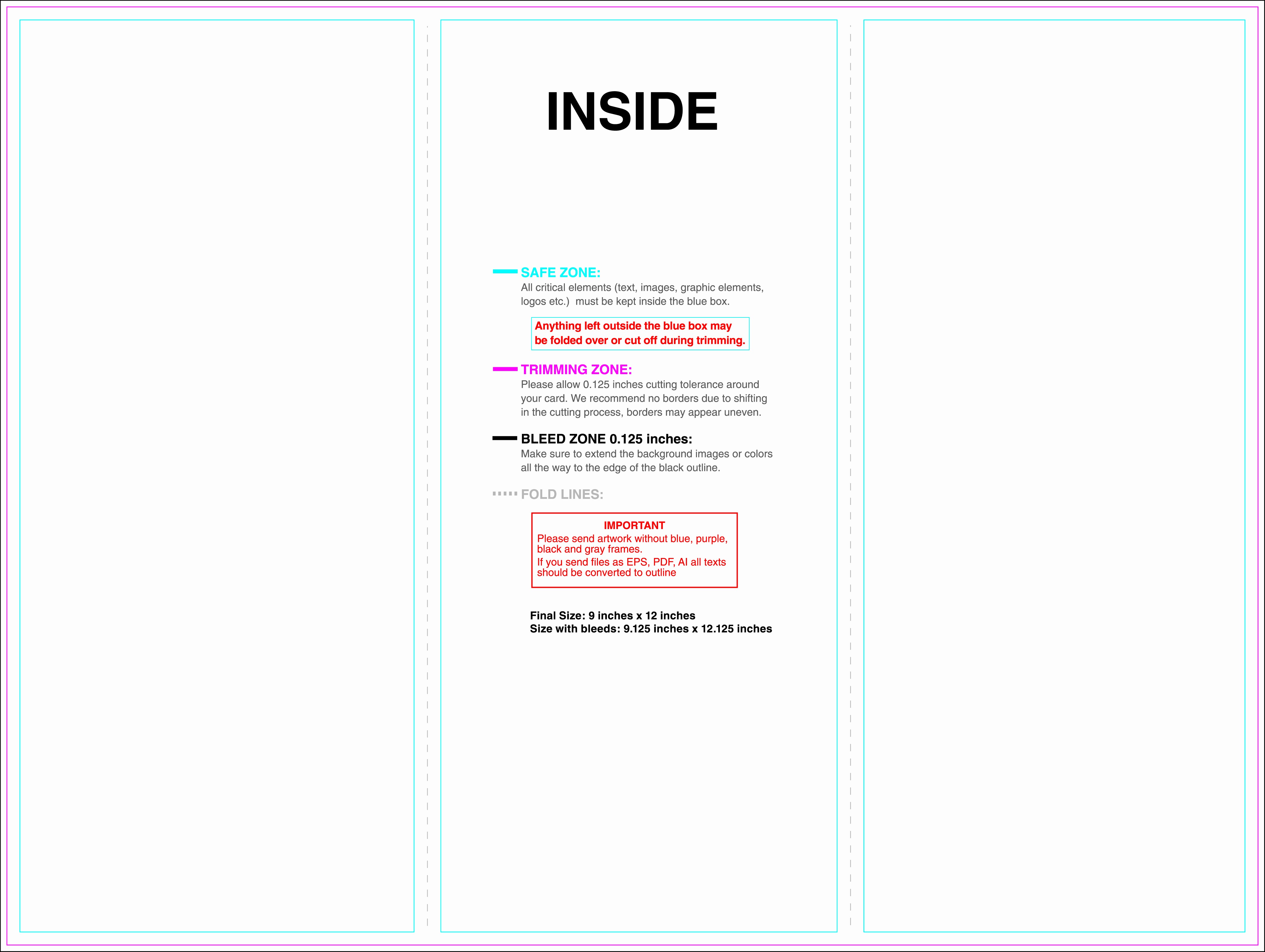 Tri Fold Brochure Illustrator Template