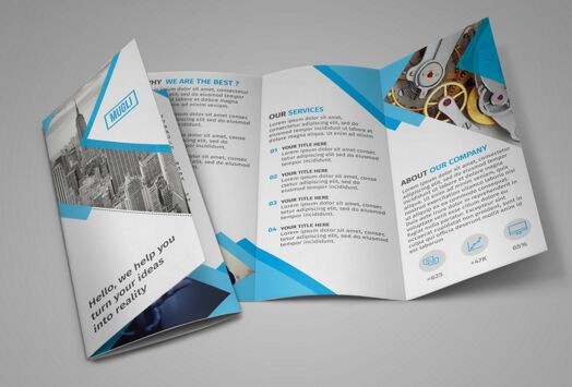 Tri Fold Brochure Mockup Zrom Tk Template