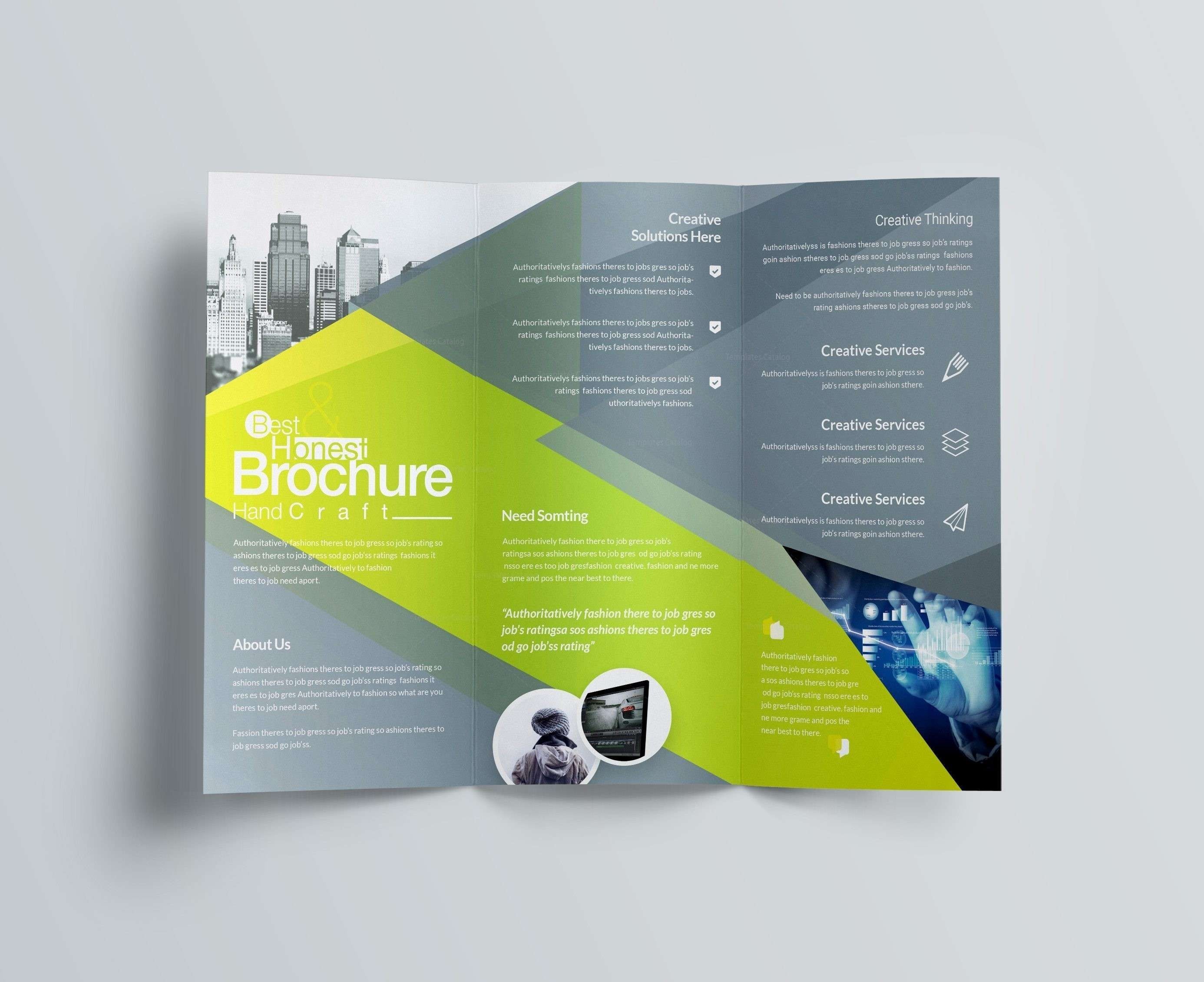 Tri Fold Brochure Template Indesign Free Templates Pamphlet
