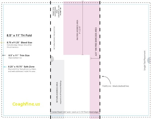 Tri Fold Mailer ArtFace Designs Template