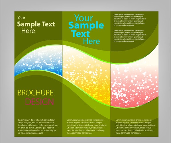 Trifold Brochure Templates Free Vector In Adobe Illustrator Ai Template